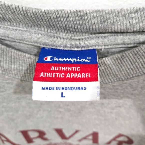 Champion Sz Large Gray Harvard University T-Shirt - Picture 2 of 6